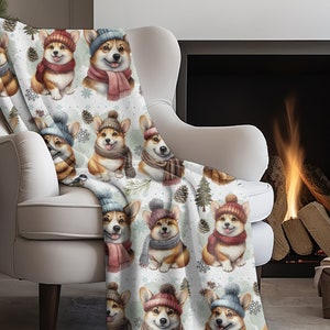 Corgi Blanket Etsy Canada