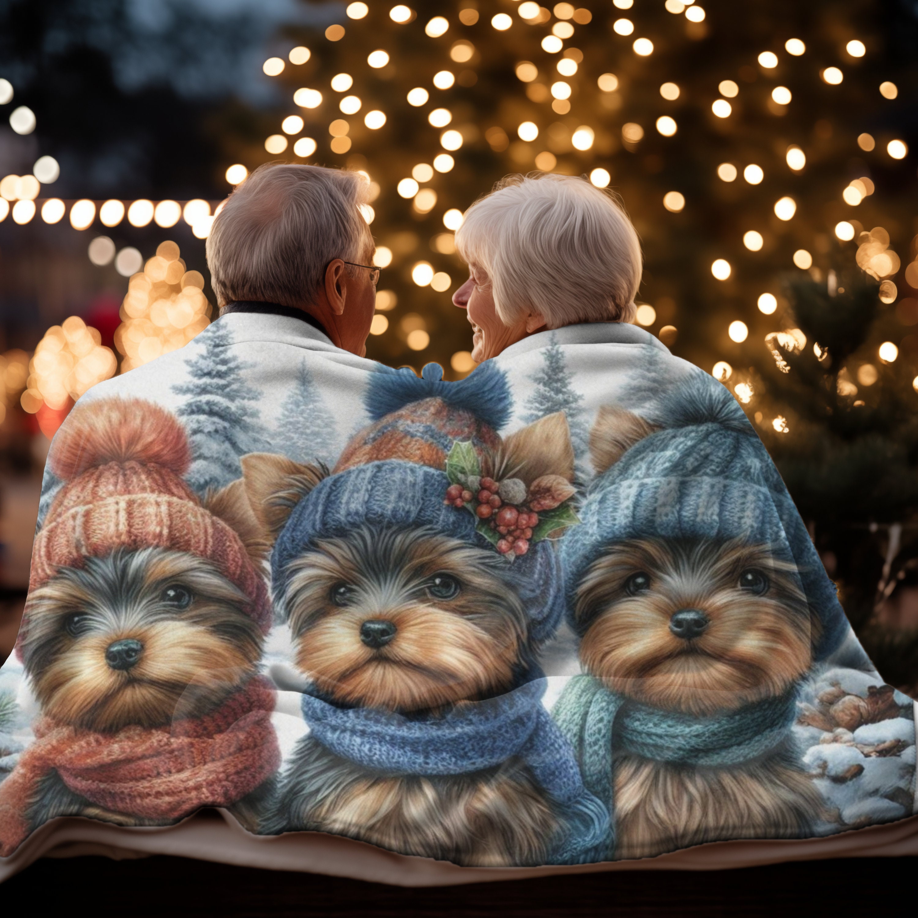 Yorkie Blanket for Yorkshire Terrier Lover Gift Soft Fleece Lightweight Blanket Soft Warm and