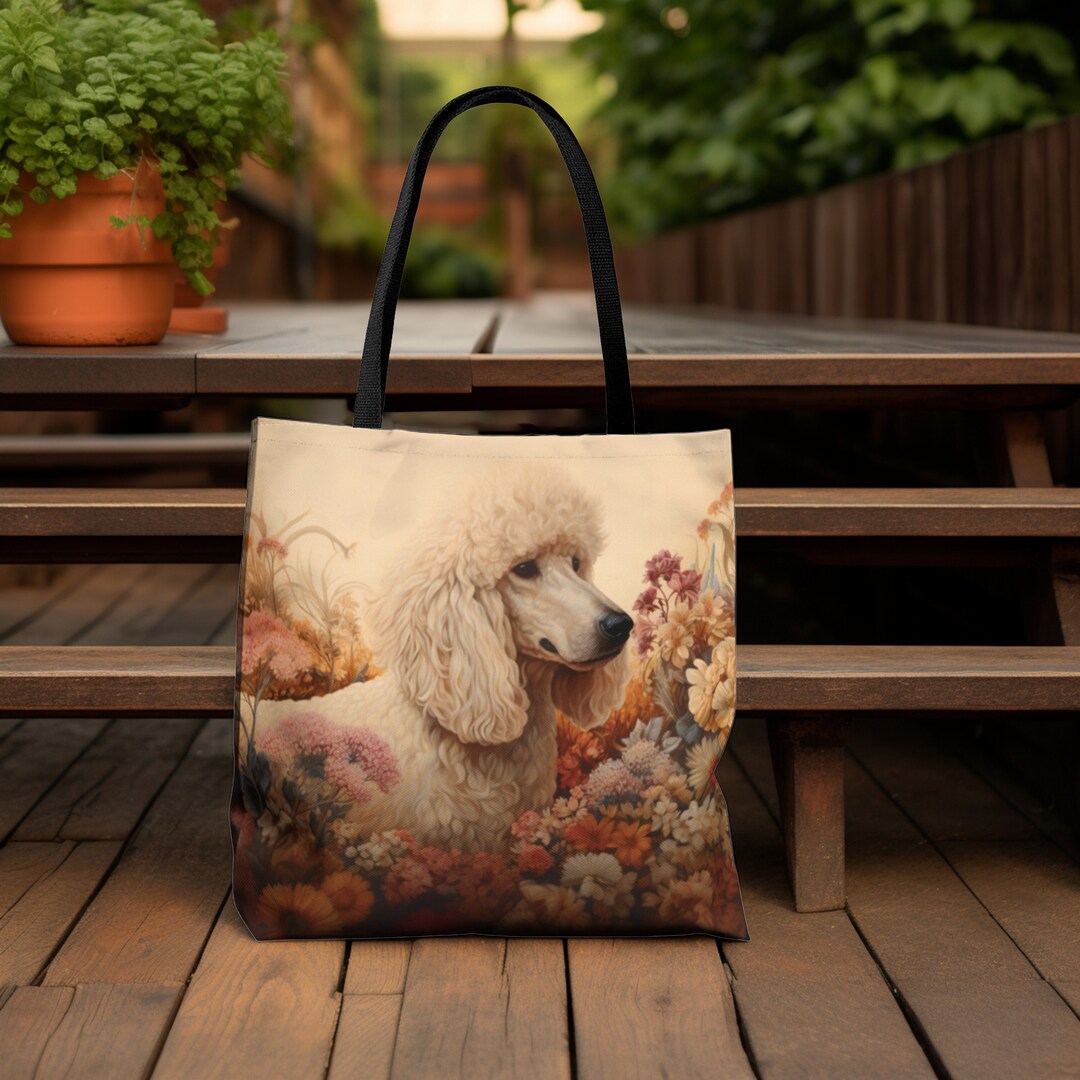 POODLE OVERSIZED TOTE BAG