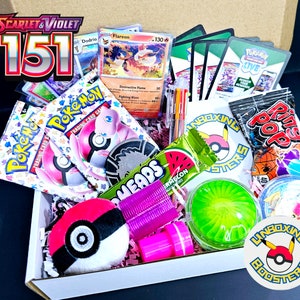 ポケモン スカーレット バイオレット 151 ギフトボックス | ブースターパック 151 個 | ポケモンカード 25 枚セット | PKMN テーマグッズ | コードカード