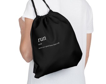Run defined Outdoor Drawstring Bag