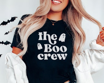 Boo Crew | Halloween Shirts | Cute Halloween | Women's Halloween | Funny Halloween | Halloween T-Shirt | Halloween | Boo | Ghost Shirt