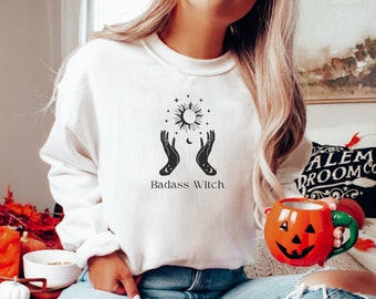 Badass Witch | Halloween Shirts | Cute Halloween | Women's Halloween | Funny Halloween | Halloween T-Shirt | Witch Shirts | Witchy Shirts