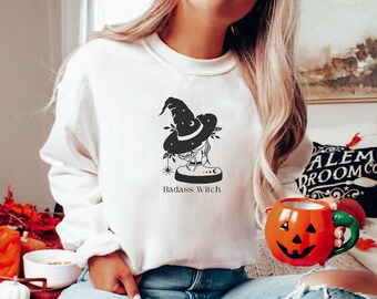 Badass Witch | Halloween Shirts | Cute Halloween | Women's Halloween | Funny Halloween | Halloween T-Shirt | Witch Shirts | Witchy Shirts