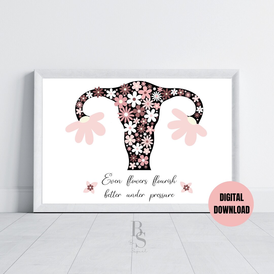 Flowers Flourish, Infertility Wall Art, PCOS Infertility, Trying to