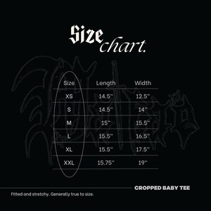 Black Sabbath Heavy Metal Logo Cropped T-shirt | Handmade Band-Inspired Shirt image 5
