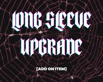 Top corto de manga larga Alt Metal (Negro acanalado, XS-XXL)