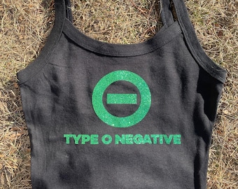 Camiseta corta sin mangas con logo de Type O Negative Gothic Metal / Camiseta hecha a mano inspirada en la banda