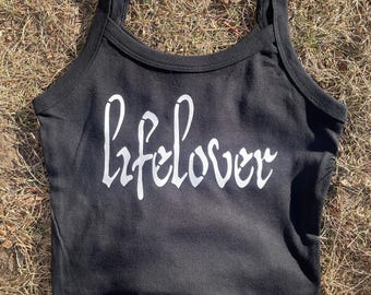 Lifelover Black Metal DSBM Logo Tank Top | Handgemachtes Band-inspiriertes Shirt