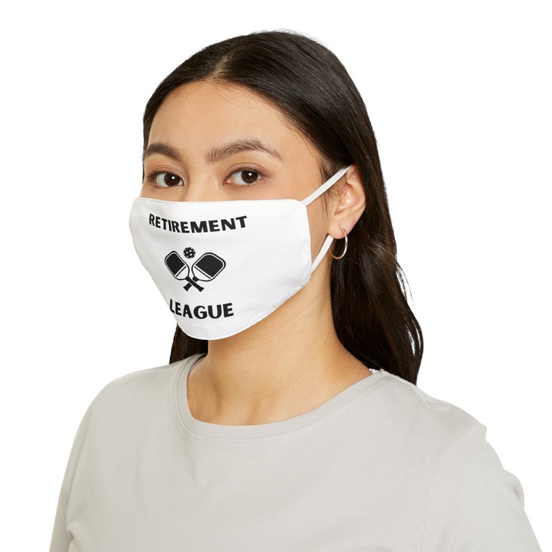 Pickleball Retirement League Snug-Fit Polyester Face Mask Gift for Pickleball Lover image 5