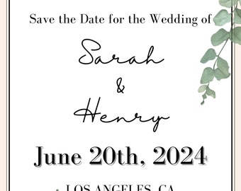 Wedding Save The Date