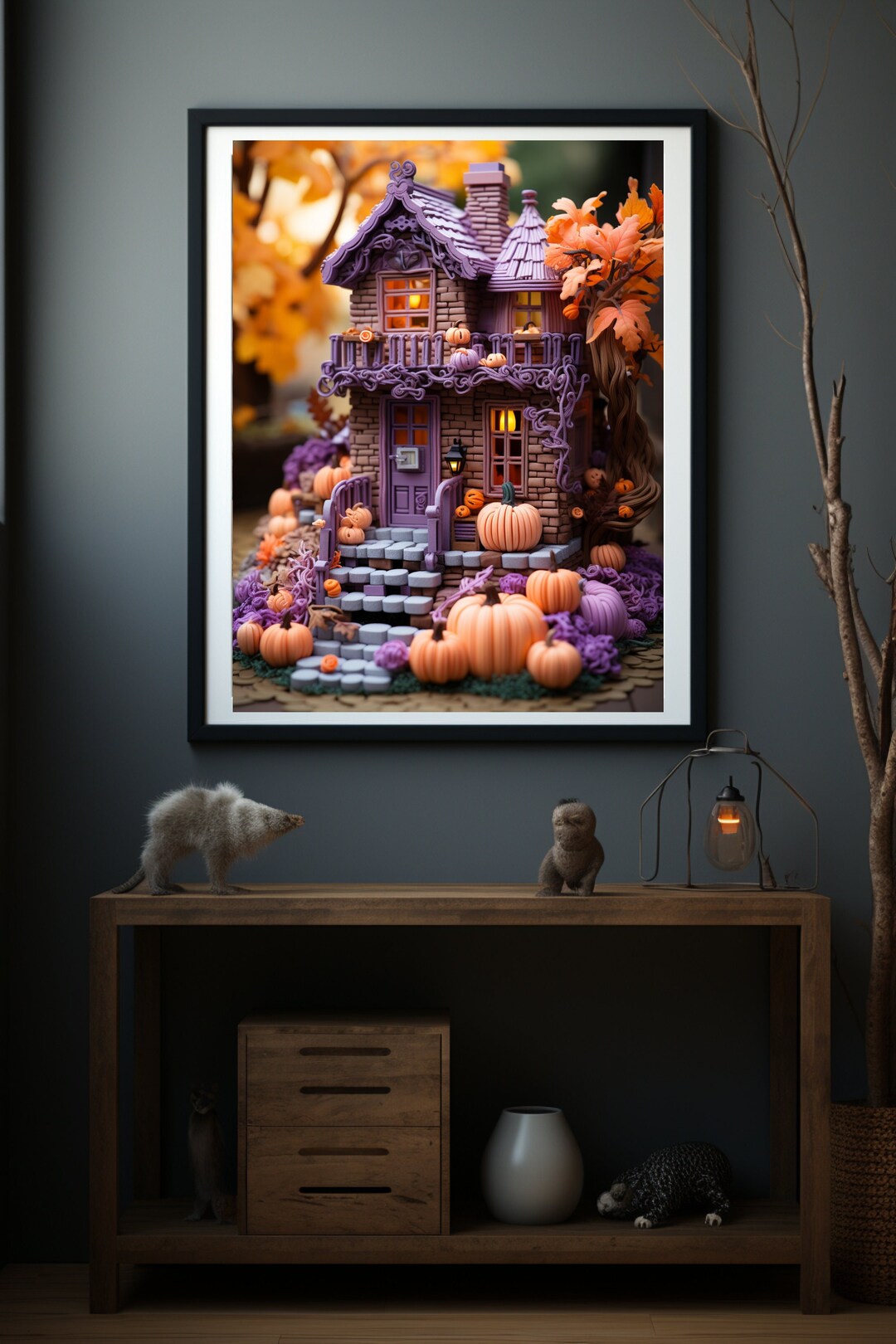 Halloween Wall Art Printable Room Decor Modern Halloween Print - Etsy