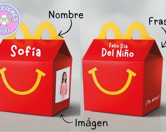 Editable Happy Meal template in canvas