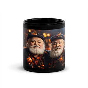 Black Glossy Mug, halloween, lgbt halloween, daddy, halloween print