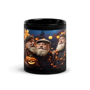Black Glossy Mug, halloween, lgbt halloween, daddy, halloween print