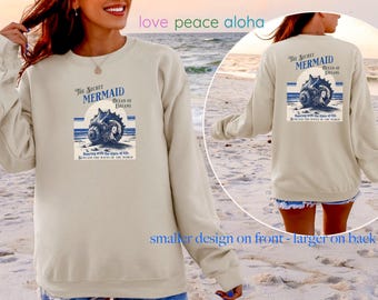 Mermaid Sweatshirt: Ocean Shell Fantasy Design, Cozy Comfort Apparel