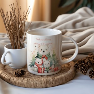 Beary Christmas Mug, Christmas Gift, Coffee Mug