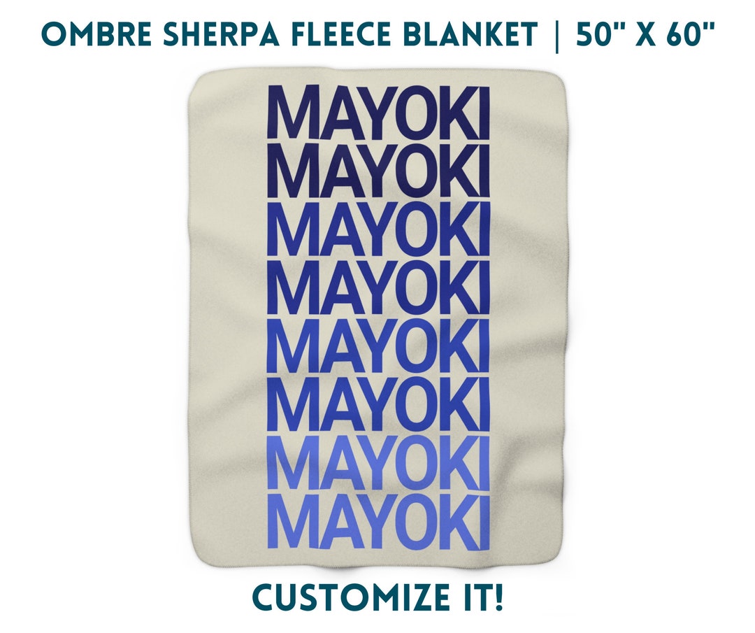 Mayoki Ombre Sherpa Fleece Blanket | 50