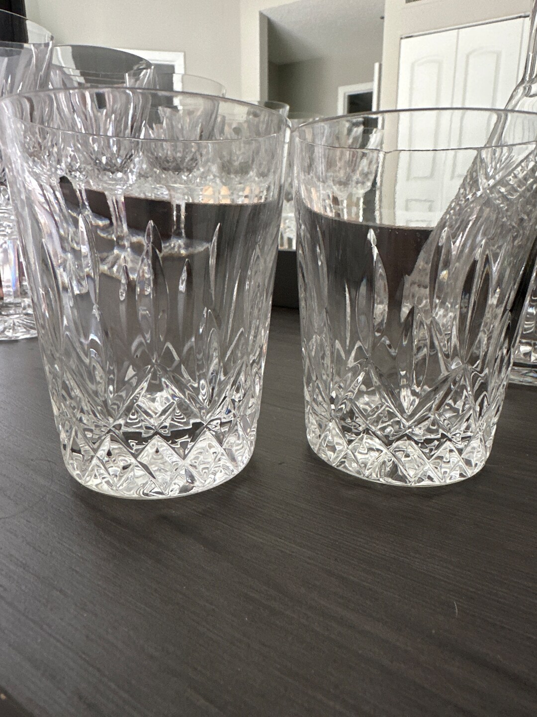 Vintage Tyrone Crystal Roly Poly Whisky Glasses Etsy
