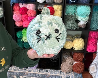 Loaf Cat Plushy/ Homemade Crochet Stuffed Animal