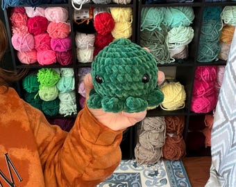 Small Octopus Plushy / Handmade Crochet Stuffed Animal