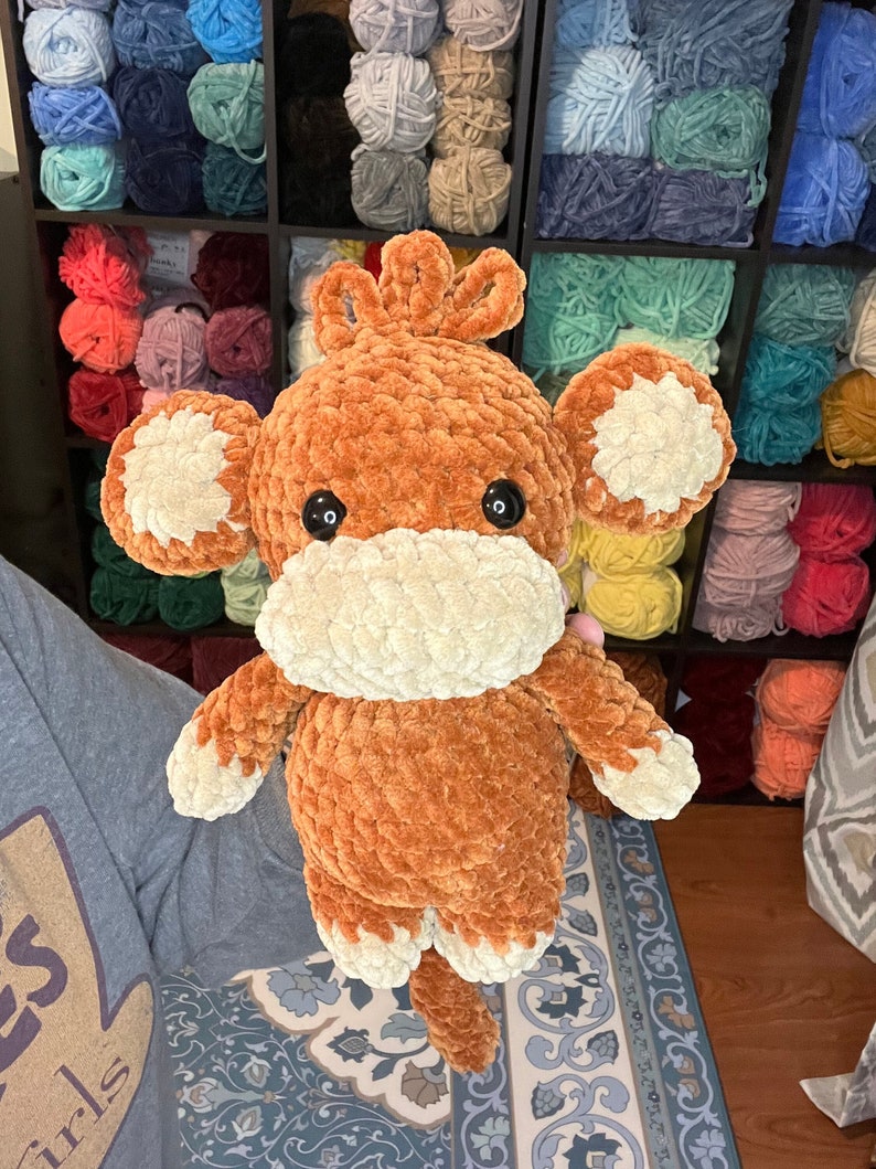 Monkey Plushy/ Homemade Crochet Stuffed Animal Etsy