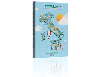 Italy Souvenir: Personalized Travel Journals, Italian Treasures Notebook, Custom Italy Journal, Italy Honeymoon Memory, Italy Sketchbook