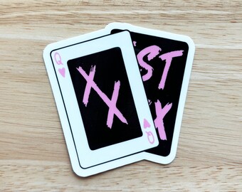 Machine Gun Kelly Sticker 5150 XX Cards Decal MGK Merch EST Punk Band Quote Inspired Graphic Emo Gothic Design Gift For Him Her