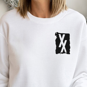 Machine Gun Kelly MGK Sweatshirt XX EST Inspirerad Merch Goth Emo Långärmad Gotisk Bandtopp Pop Punk Herr Dam Unisex Gåva Kläder