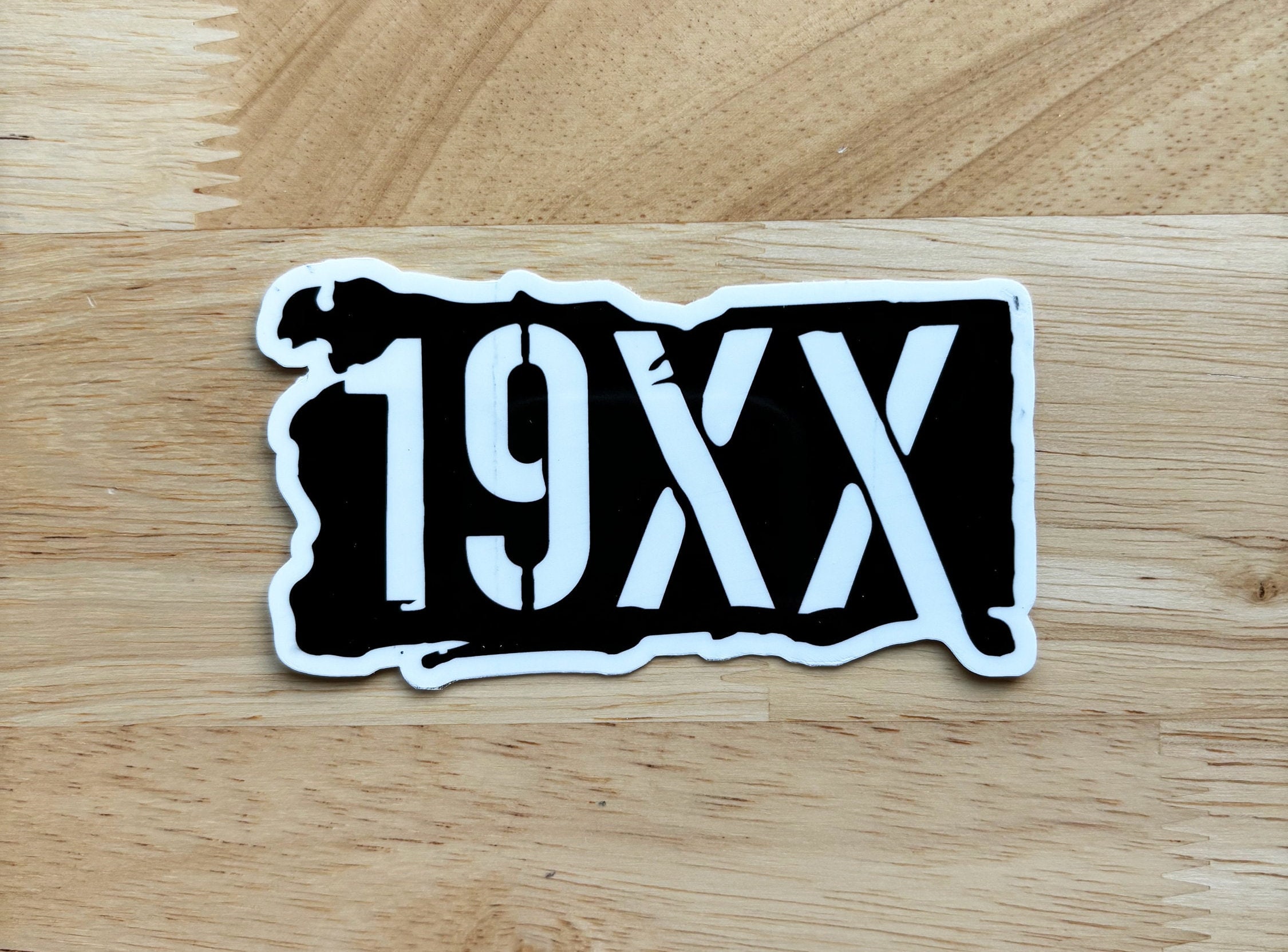 Machine Gun Kelly Sticker 19XX Stencil XX Decal MGK Merch EST 90s