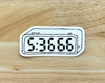 Machine Gun Kelly Sticker 5:3666 Alarm Song Sellout Decal MGK Merch EST Punk Band Inspired Graphic Emo Gothic Gift For Him Her Black & White