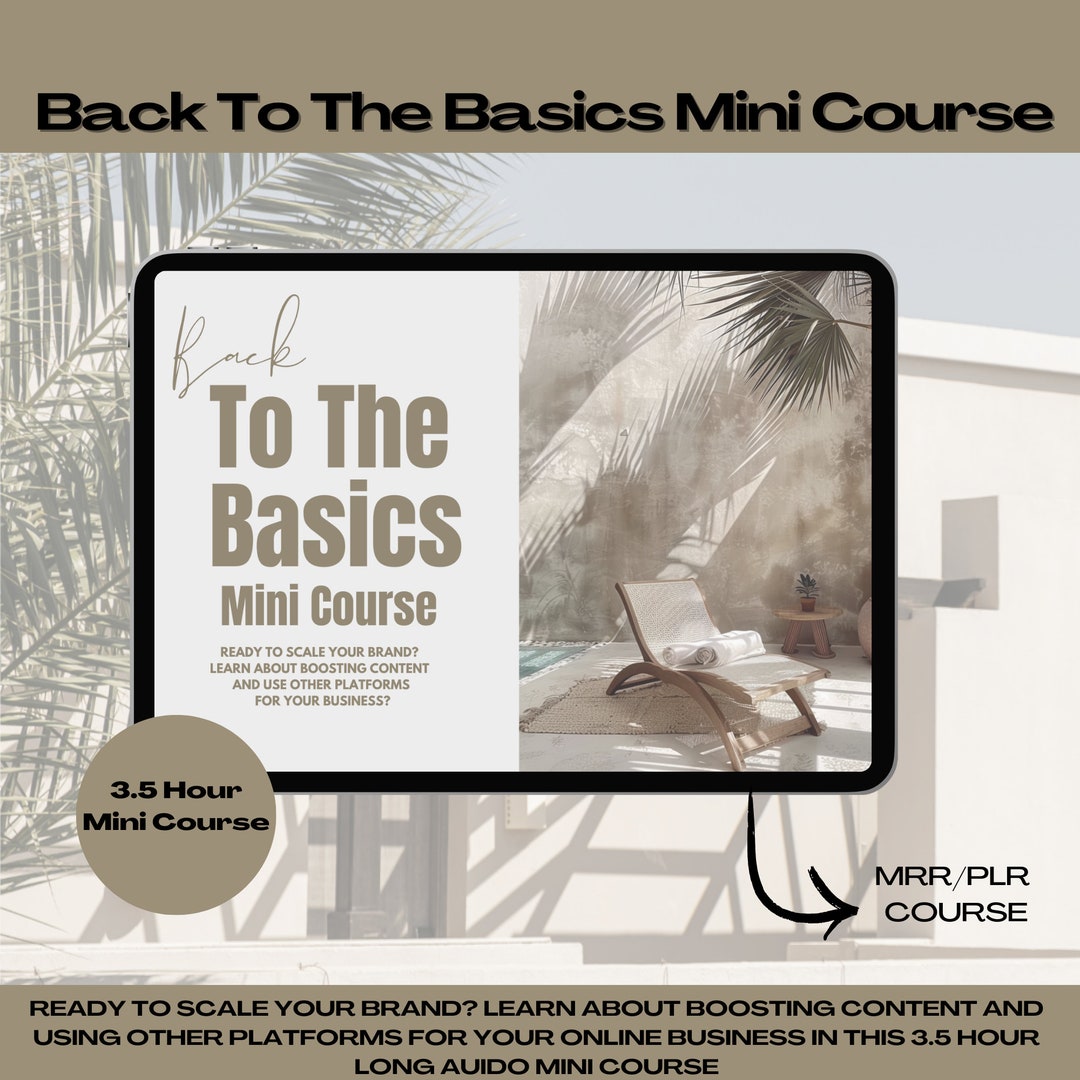 Back to the Basics Mini Course | Digital Marketing Course | Master ...