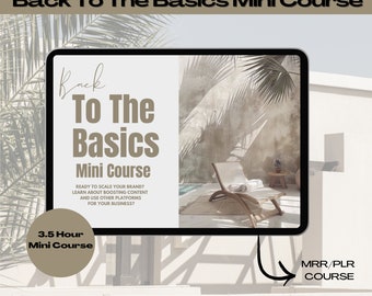 Back to The Basics Mini Course | Digital Marketing Course | Master Resell Rights and PLR | DFY Mini Course | MRR course | Instagram Growth