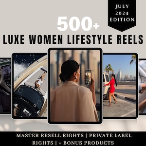 500 Faceless Marketing Reels | Aesthetic Reels | DFY | Faceless Reels | Instagram Reels | PLR & MRR | Stock Videos | Instagram Templates