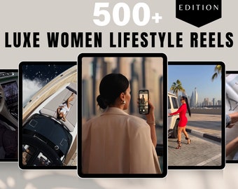 500 Reels de marketing sin rostro / Reels estéticos / DFY / Reels sin rostro / Reels de Instagram / PLR y MRR / Videos de archivo / Plantillas de Instagram