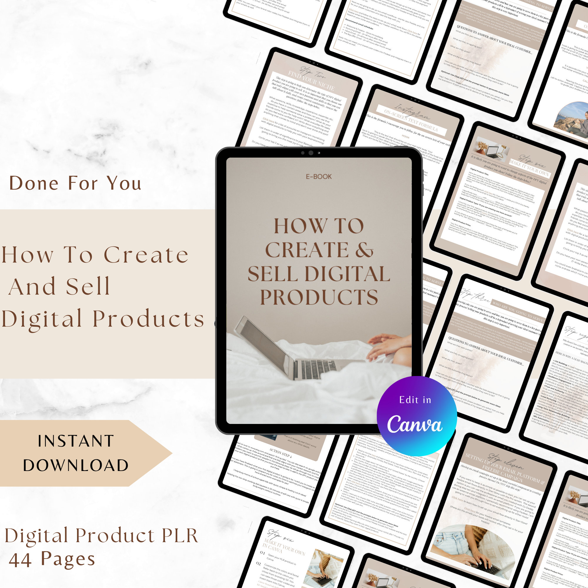 How to Create and Sell Digital Marketing Products Guide With Master ...
