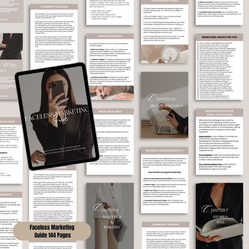 Faceless Digital Marketing BUNDLE Starter Kit With Master Resell Rights ...