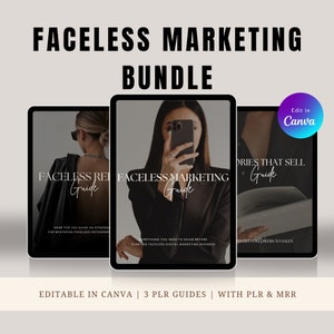 Faceless Digital Marketing Bundle, complete with Master Resell Rights (MRR) and Private Label Rights (PLR) - Done-for-You (DFY) eBooks.