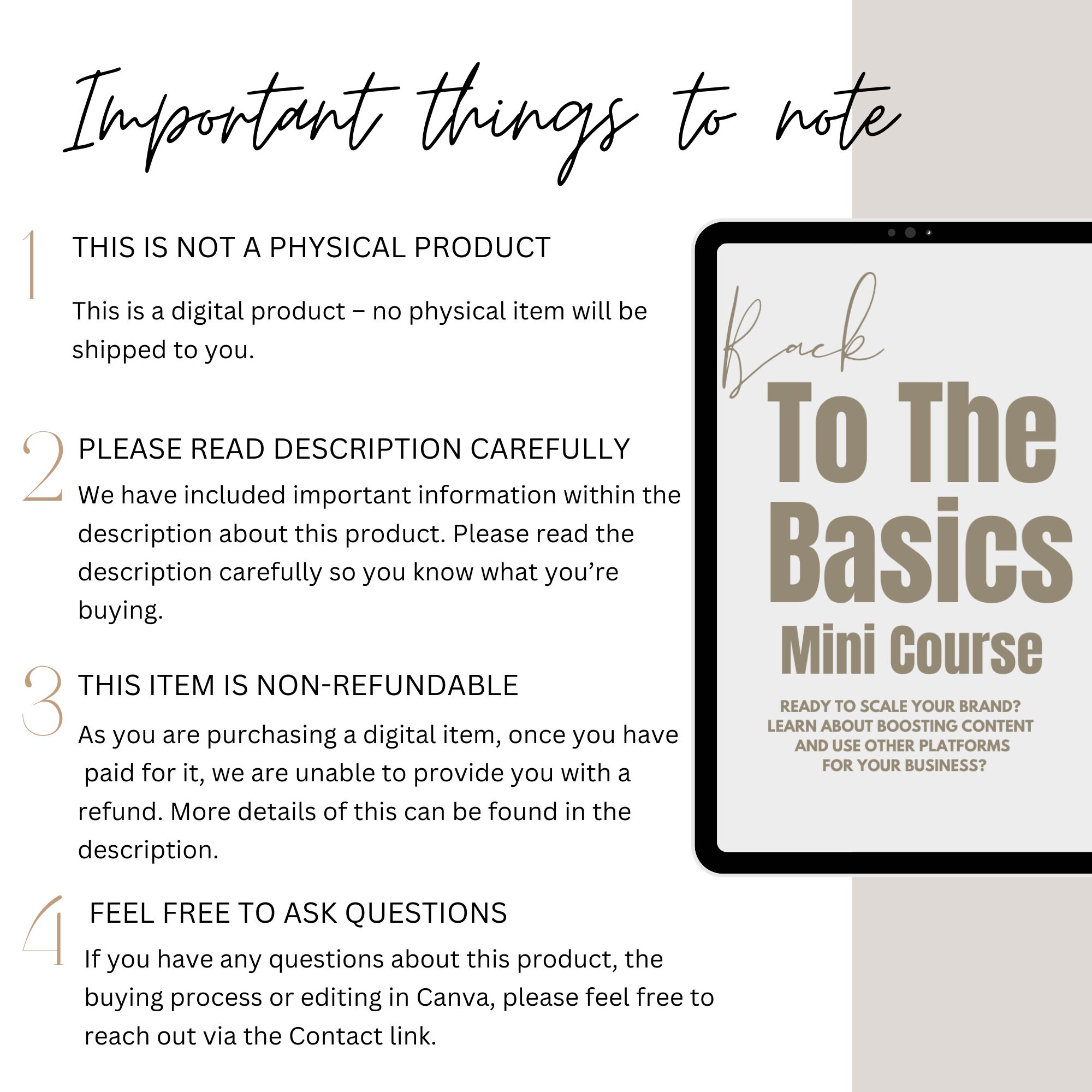 Back to the Basics Mini Course | Digital Marketing Course | Master ...