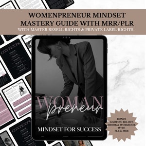 Womanpreneur Your Mindset For Success With MRR | Master Resell Rights | MRR & PLR | Digital Products With Master Resell Rights
