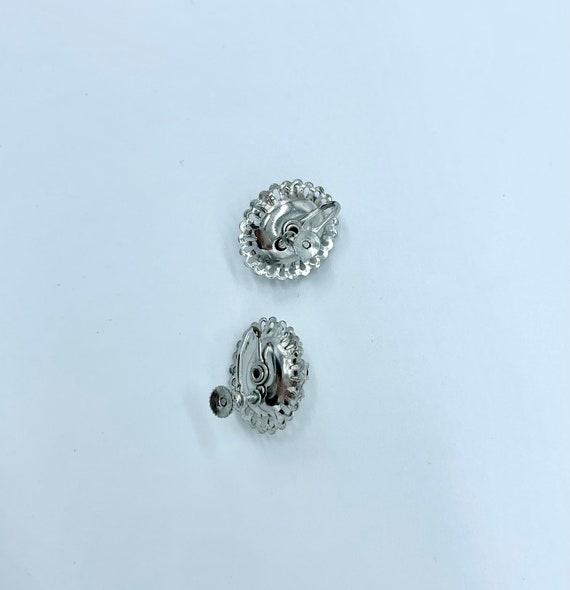 Vintage Sterling Silver Cannetille Earrings - image 2