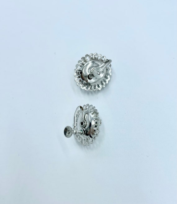 Vintage Sterling Silver Cannetille Earrings - image 3