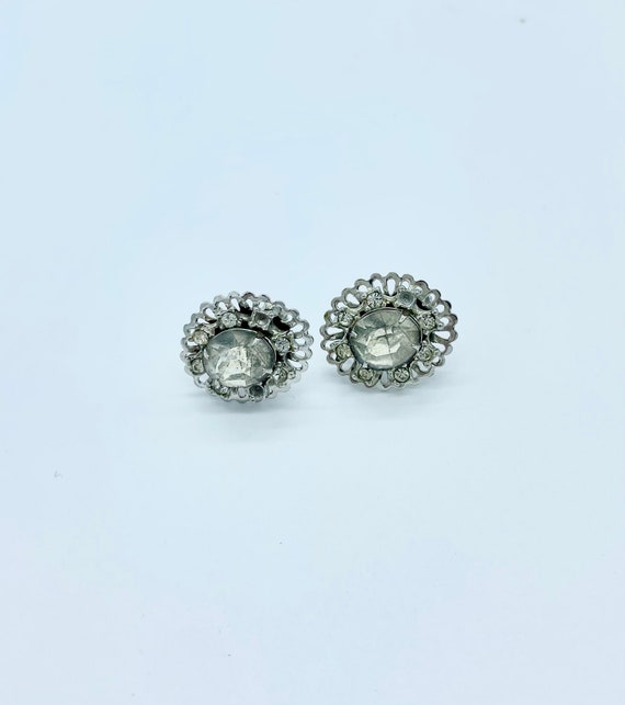 Vintage Sterling Silver Cannetille Earrings - image 5