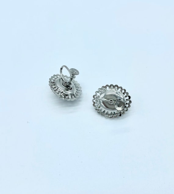 Vintage Sterling Silver Cannetille Earrings - image 4