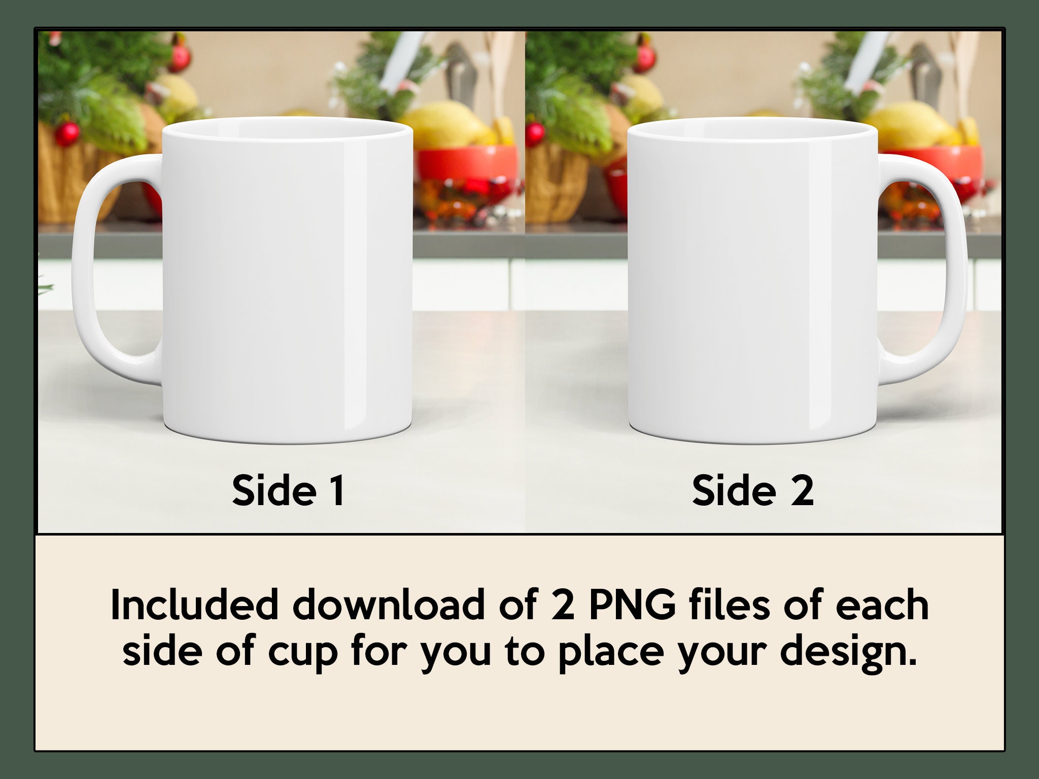Canva Mug Mockup Holiday Mug Mockup Christmas Mug Mockup Canva
