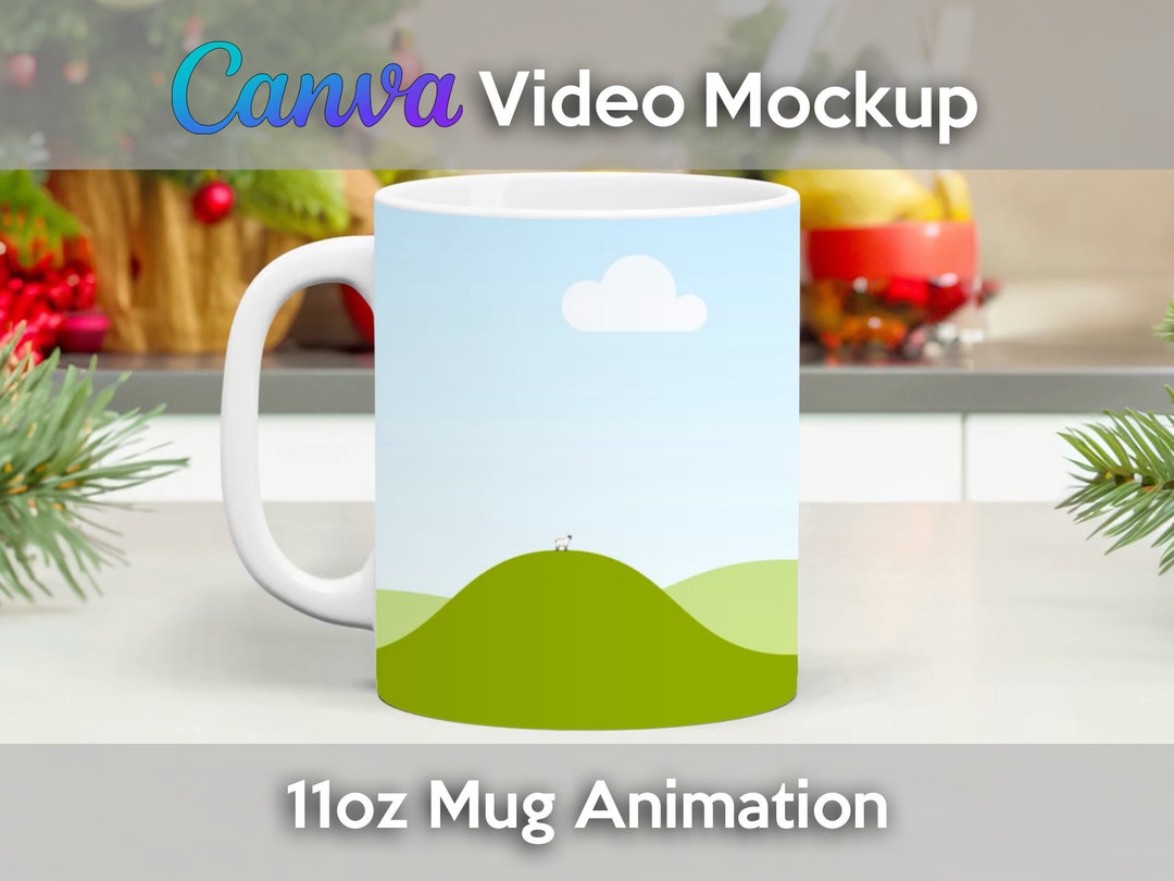 Canva Mug Mockup Holiday Mug Mockup Christmas Mug Mockup Canva