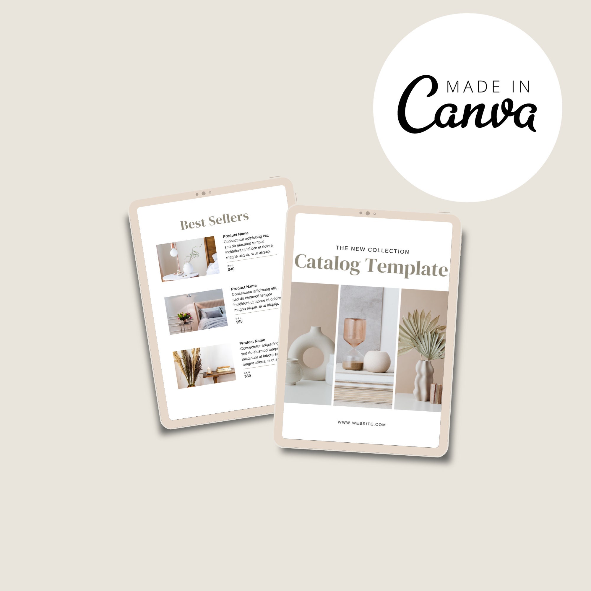 Wholesale Line Sheet & Catalog Template Editable Lookbook Etsy