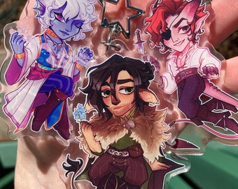 The Arcana x D&D Glitter Epoxy Charms
