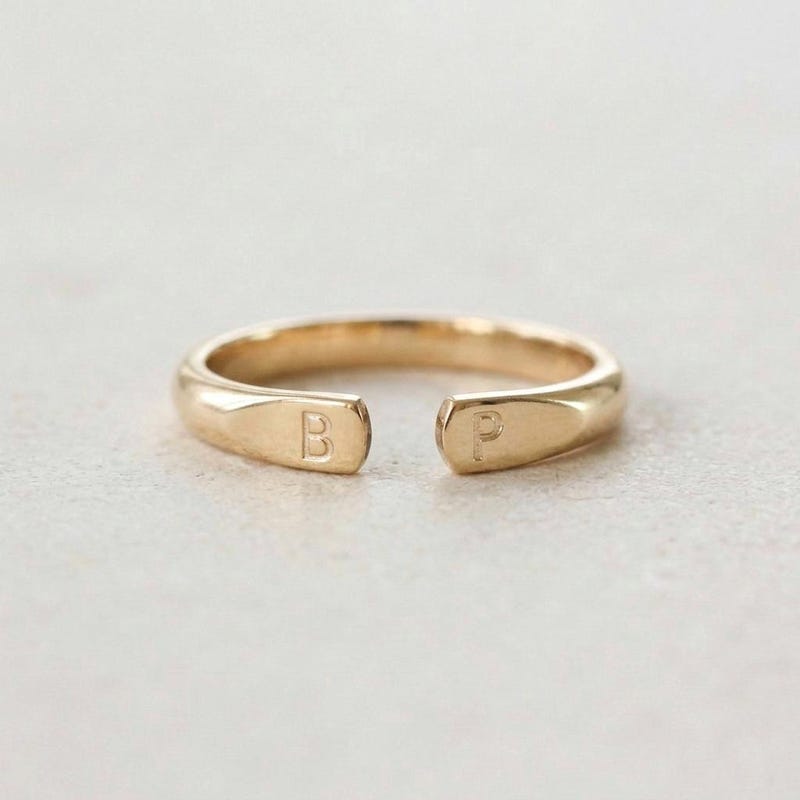 Initial Rings - Etsy