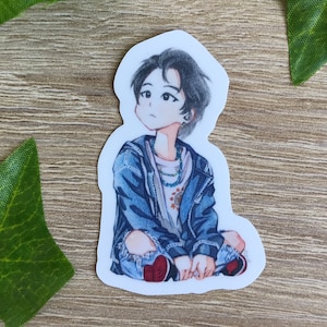BTS Yoongi sticker 6x6cm